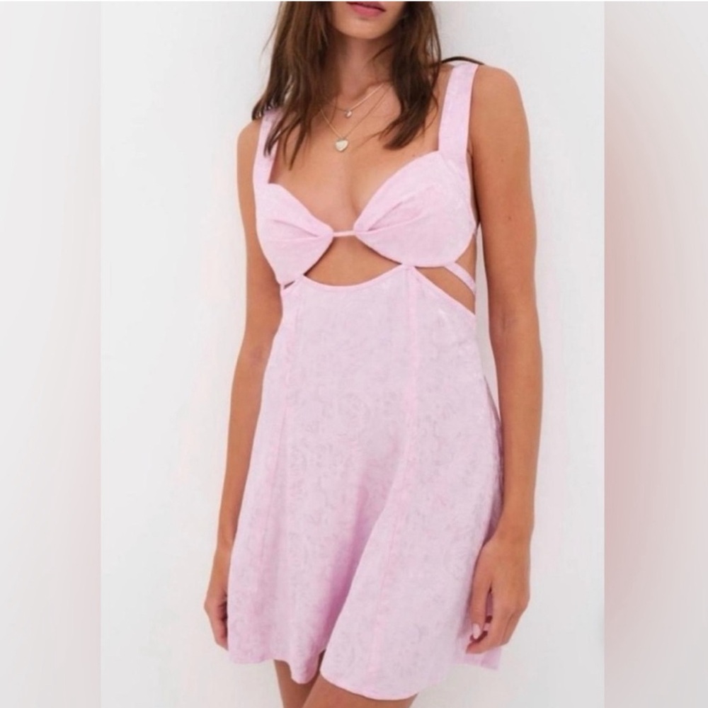 NWT For love and lemons 🍋 pink mini dress